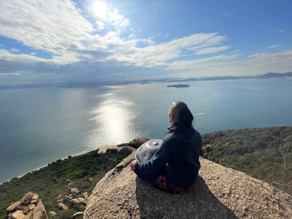 岡山県王子ヶ岳。瀬戸内海の一望できるお氣に入りの場所！