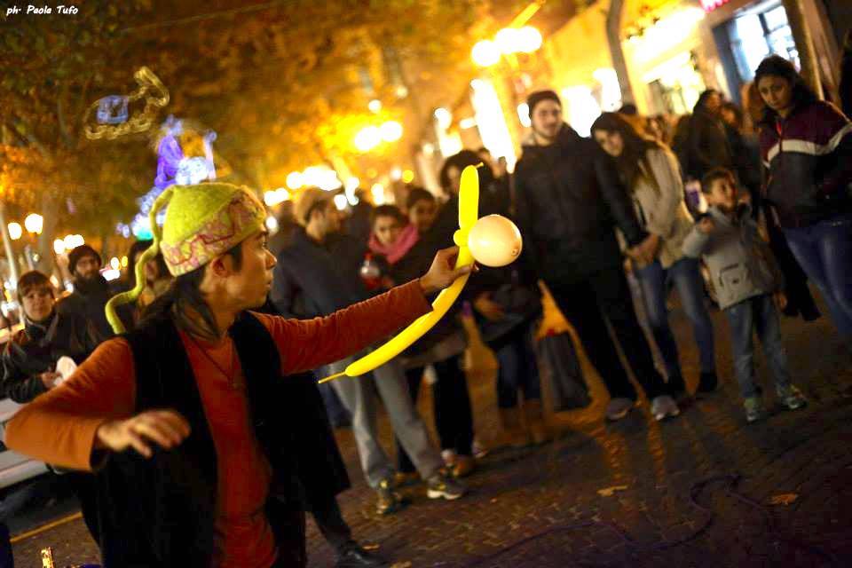 イタリア路上パフォーマンス